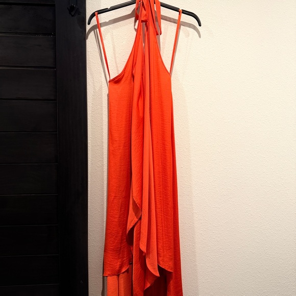 BCBGMaxAzria Vibrant Orange Backless Dress - Picture 2 of 6
